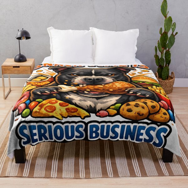 Item preview, Snack Time Is Serious Business Bulldog Illustration designed and sold by InkInduldge.
