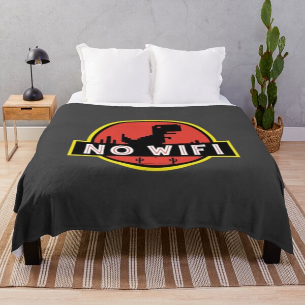 Item preview, No WiFi Dinosaur Minimalist Pixel Art Illustration designed and sold by Top Tier Designs.