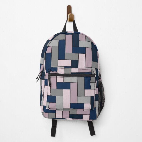 Item preview, Geometric Pattern in Blue, Grey and Pink designed and sold by OneThreeSix.