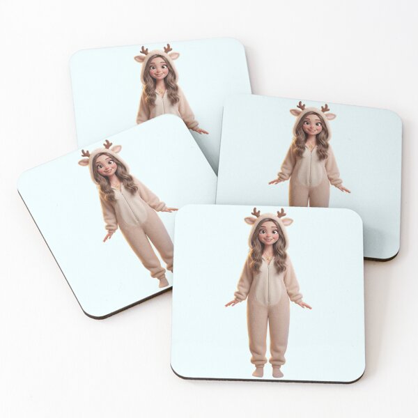 Item preview, Cute Virgo Zodiac Girl in Deer Fawn Onesie designed and sold by PixMoody.