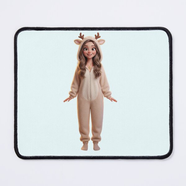 Item preview, Cute Virgo Zodiac Girl in Deer Fawn Onesie designed and sold by PixMoody.