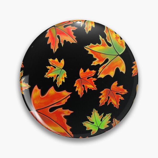 Item preview, Autumn leaf pattern, Fall leaves, Maple leaves, red and orange leaves  designed and sold by hollycooper.