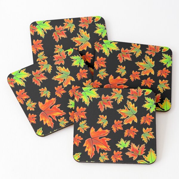 Item preview, Autumn leaf pattern, Fall leaves, Maple leaves, red and orange leaves  designed and sold by hollycooper.