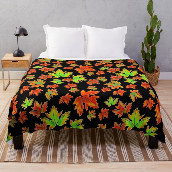 Item preview, Autumn leaf pattern, Fall leaves, Maple leaves, red and orange leaves  designed and sold by hollycooper.