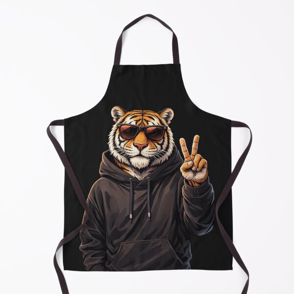 Item preview, Cool Streetwear Tiger Peace Sign – Gen Z Urban Lifestyle Animal Art designed and sold by ColorSplash123.