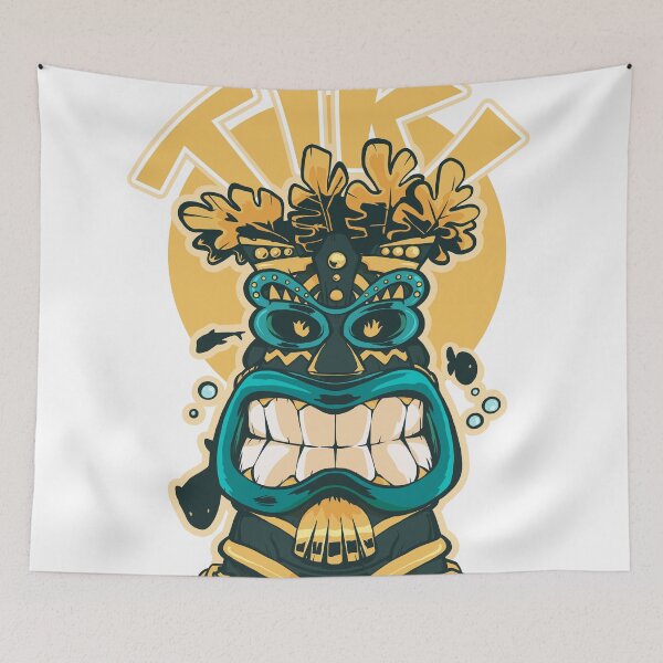 Item preview, Aquatic Tiki Mask (V2) designed and sold by TomiAx.