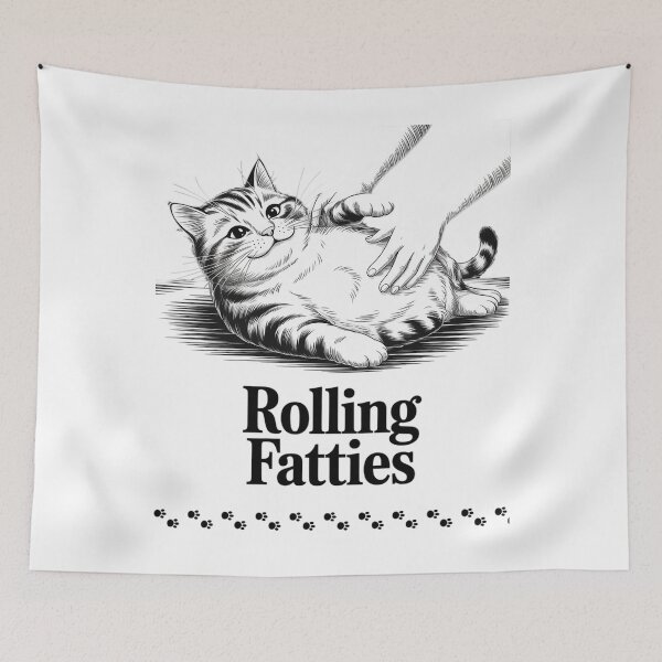 Item preview, Rolling Fatties Cat Cute Cat Lover Kitten Owner 8 designed and sold by joyouartArt.