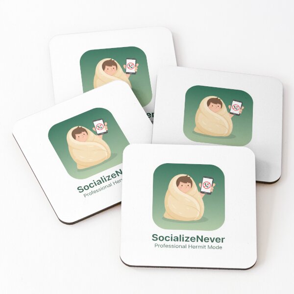 Item preview, Funny Fake App - SocializeNever Hermit Mode designed and sold by OrikuStudio.