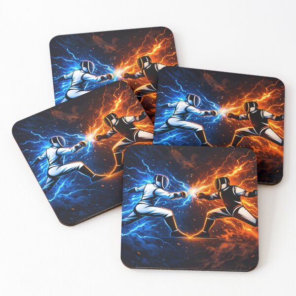 Item preview, Electric Storm – Fencing Energy designed and sold by ChillCharmStudio.