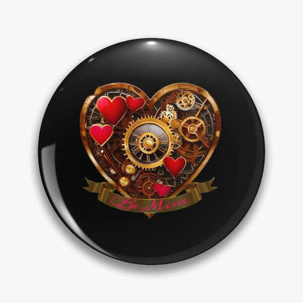 Item preview, Steampunk Heart Valentine Be Mine - Valentine's Day designed and sold by CMooreWorx.