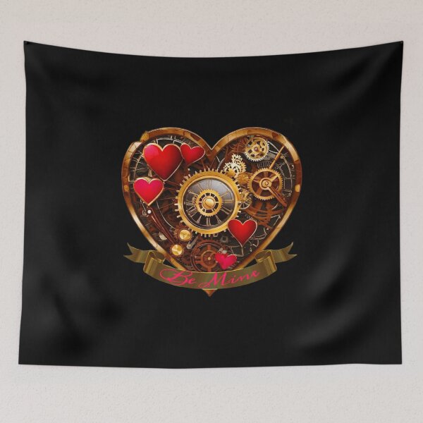 Item preview, Steampunk Heart Valentine Be Mine - Valentine's Day designed and sold by CMooreWorx.
