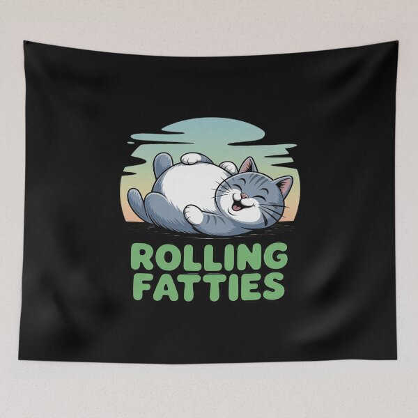 Item preview, Rolling Fatties Cat Cute Cat Lover Kitten Owner Kitty  7 designed and sold by joyouartArt.