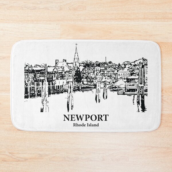 Item preview, Newport RI - Ink Cityscape Illustration designed and sold by Lakeric Cityscapes.