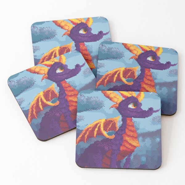 Item preview, Spyro the Dragon Pixel Art – Retro Fantasy Platformer Tribute designed and sold by Pixel8Prints.