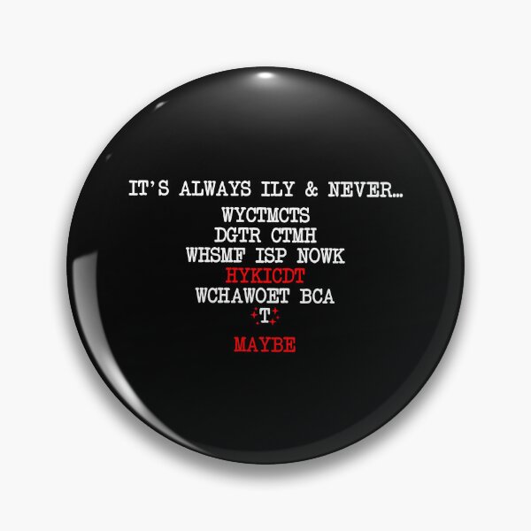 Item preview, It's Always Ily And Never WYCTMCTS DGTS Hockey Romance Quote designed and sold by Artifyo.