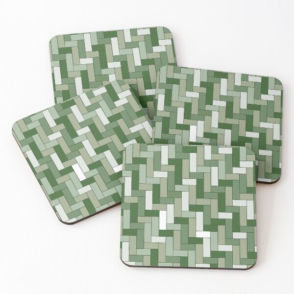 Item preview, Green Geometric Art Pattern  designed and sold by OneThreeSix.