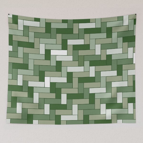 Item preview, Green Geometric Art Pattern  designed and sold by OneThreeSix.