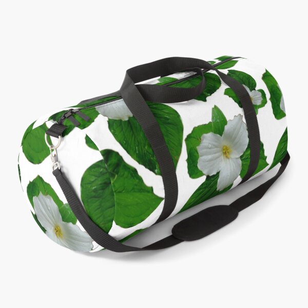 Item preview, White trillium pattern, wild white forest flowers, State of Michigan wildflower designed and sold by hollycooper.