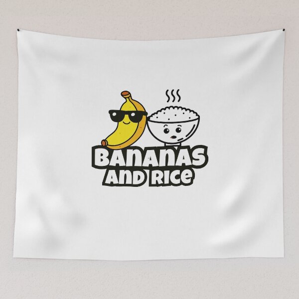 Item preview, Bananas and Rice Funny Meme Design designed and sold by SpiffyD.