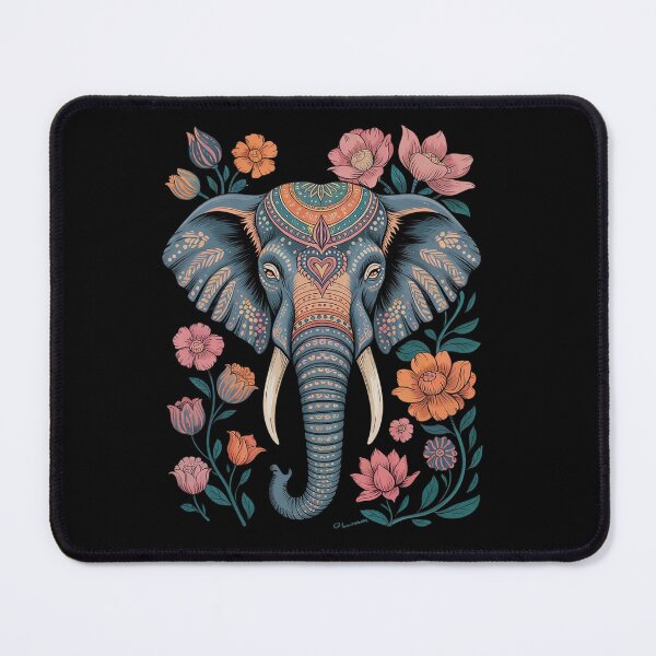 Item preview, Floral Elephant Spring Nature Save The Elephants designed and sold by angolinnArt.