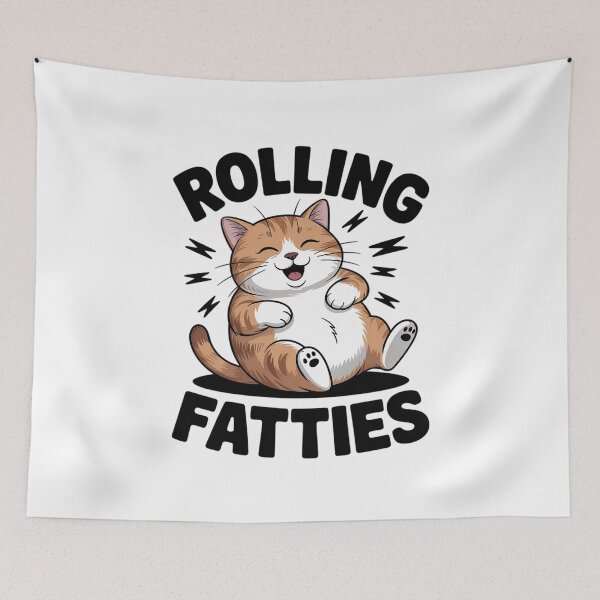Item preview, Rolling Fatties Cat Cute Cat Lover Kitten Owner Kitty 9 designed and sold by joyouartArt.