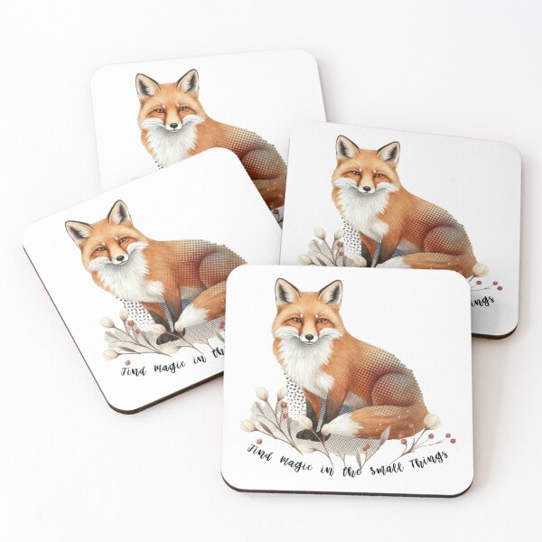 Item preview, Vintage Fox with Botanical Accents designed and sold by Furr-n-Purr.