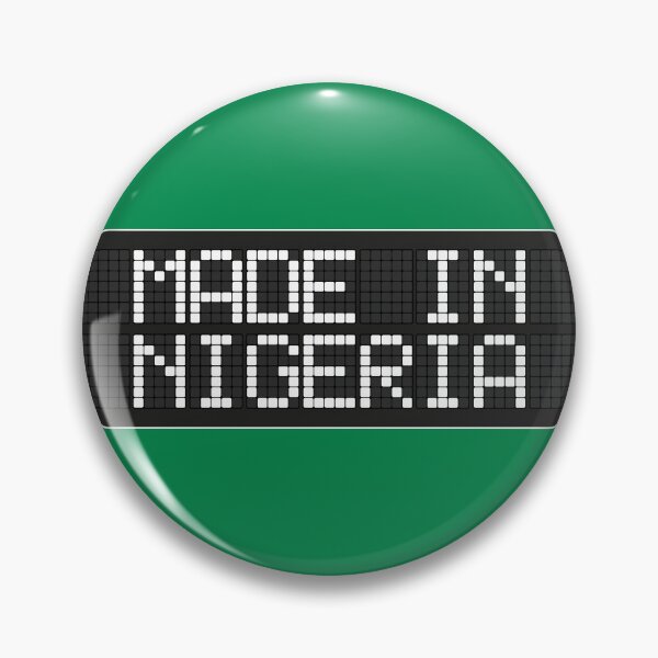 Item preview, Made In Nigeria | Retro LED sign | Pixel Art Typography designed and sold by MammothArt.
