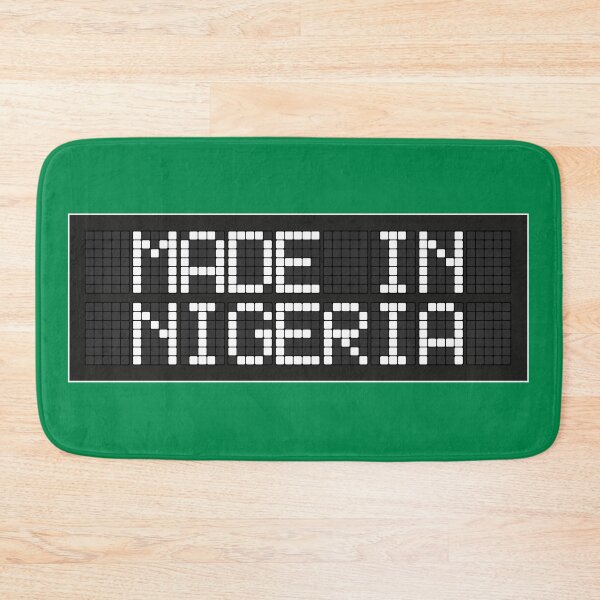 Item preview, Made In Nigeria | Retro LED sign | Pixel Art Typography designed and sold by MammothArt.