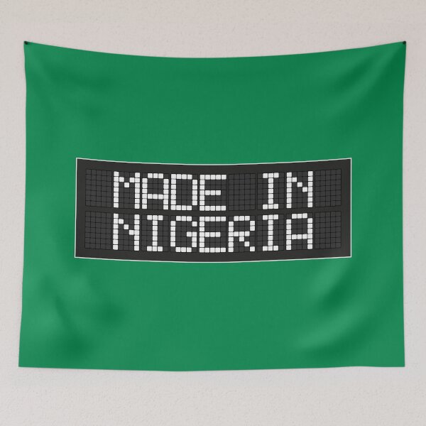 Item preview, Made In Nigeria | Retro LED sign | Pixel Art Typography designed and sold by MammothArt.