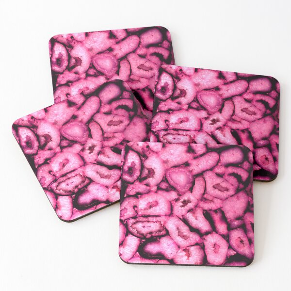 Item preview, Pink geodes, pink agates, pink gemstones,  abstract pink pattern  designed and sold by hollycooper.