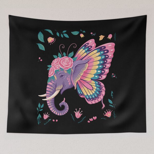 Item preview, Floral Elephant designed and sold by angolinnArt.