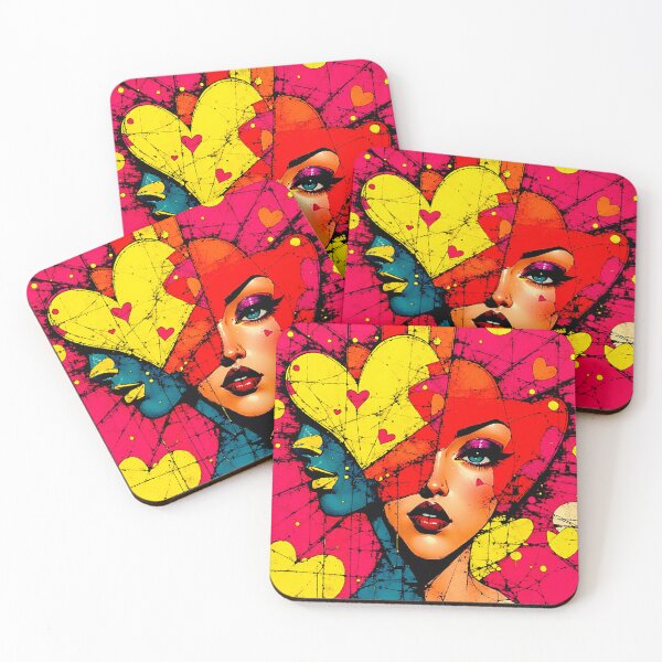 Item preview, Love in Every Stroke pop heart love designed and sold by Helios Be. Lavsh.