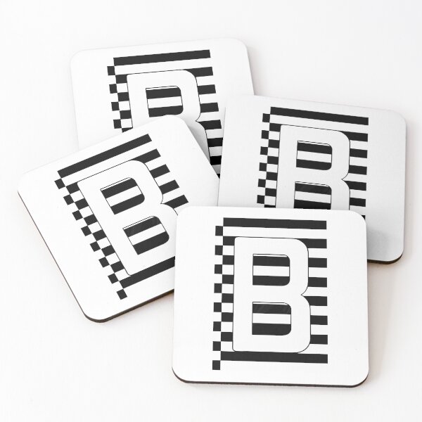 Item preview, Minimal Black and White Letter B - Abstract Typography Wall Art designed and sold by GTeoArt.