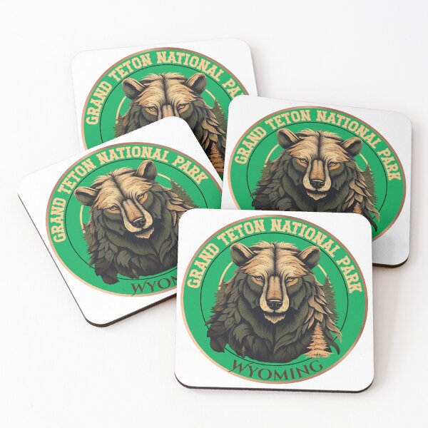 Item preview, Grand Teton National Park Wyoming emblem illustration. designed and sold by Art-Horizon.
