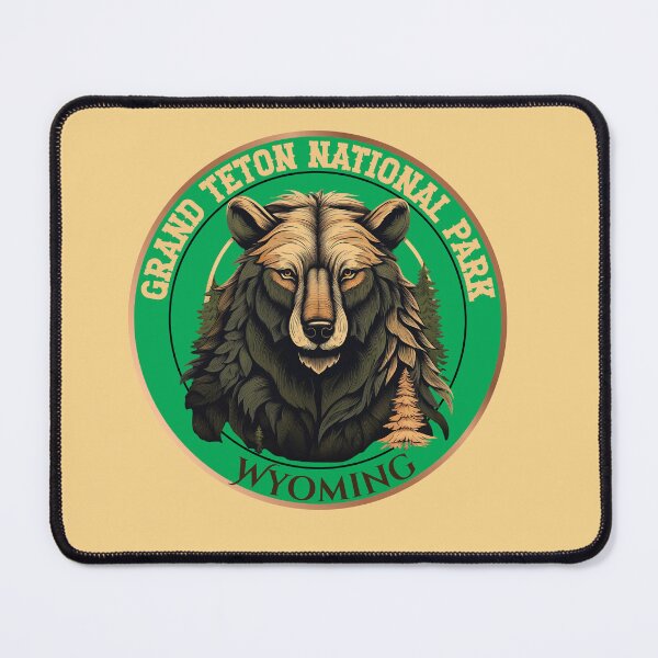 Item preview, Grand Teton National Park Wyoming emblem illustration. designed and sold by Art-Horizon.