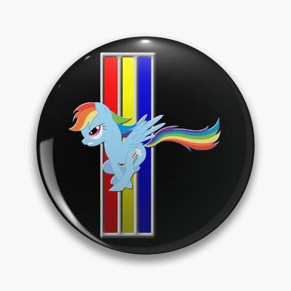 Item preview, Mustang Rainbow Dash (Logo) designed and sold by jaysxtreme.