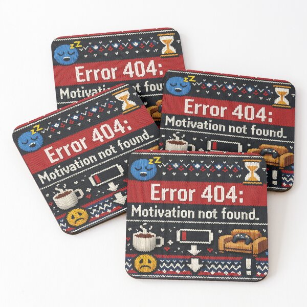 Item preview, Error 404 Motivation not found: Funny knitting design designed and sold by Mauswohn.