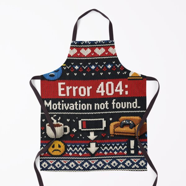 Item preview, Error 404 Motivation not found: Funny knitting design designed and sold by Mauswohn.