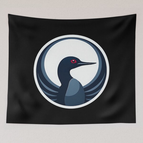Item preview, Minnesota Galactic Loon - Sci-Fi State Bird Symbol designed and sold by CobyT0427.