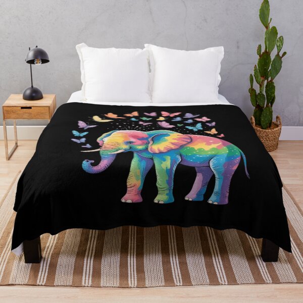 Item preview,  Elephant Spraying Butterflies for Elephant Lovers designed and sold by angolinnArt.