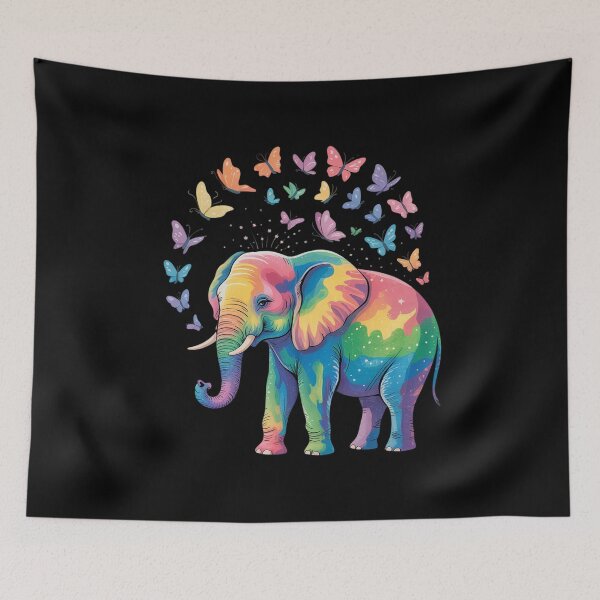 Item preview,  Elephant Spraying Butterflies for Elephant Lovers designed and sold by angolinnArt.