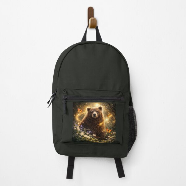 Item preview, Bear Pollinator Spirit – Glowing Spring Guardian Wildlife Art designed and sold by GeoWild Designs.