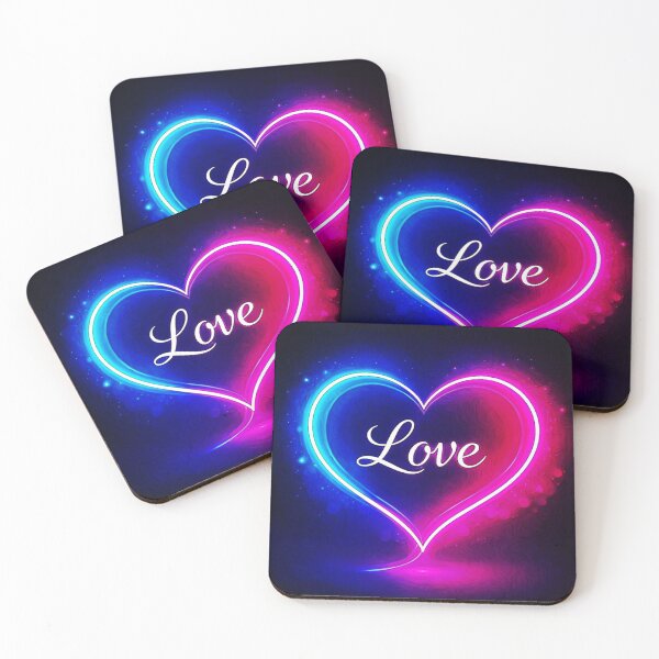 Item preview,  Love in Every Stroke pop neon heart love  designed and sold by Helios Be. Lavsh.
