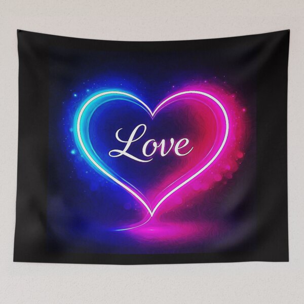 Item preview,  Love in Every Stroke pop neon heart love  designed and sold by Helios Be. Lavsh.