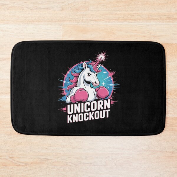 Item preview, pink Unicorn with boxing gloves designed and sold by MarkLeedsArt.