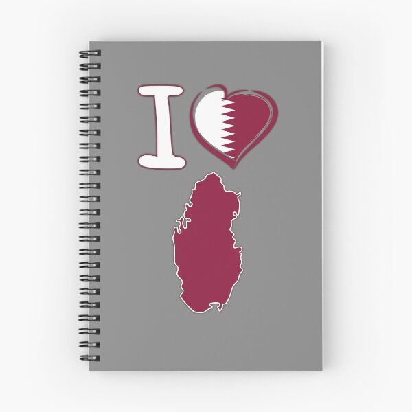 Item preview, I Love Qatar - Stylish Heart Flag & Map Silhouette designed and sold by mashmosh.
