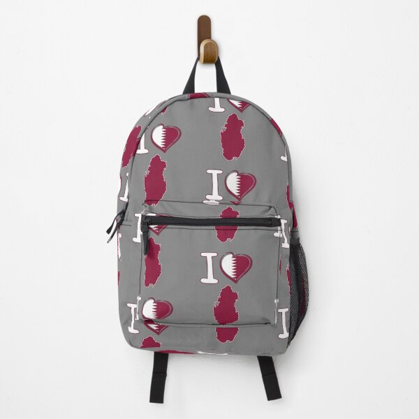 Item preview, I Love Qatar - Stylish Heart Flag & Map Silhouette designed and sold by mashmosh.