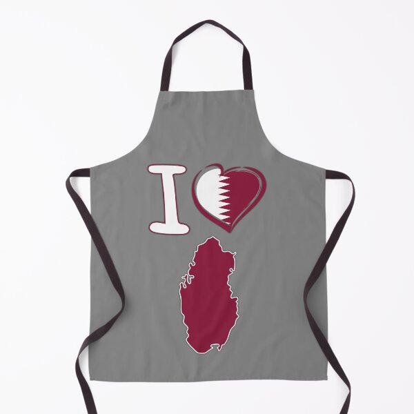 Item preview, I Love Qatar - Stylish Heart Flag & Map Silhouette designed and sold by mashmosh.