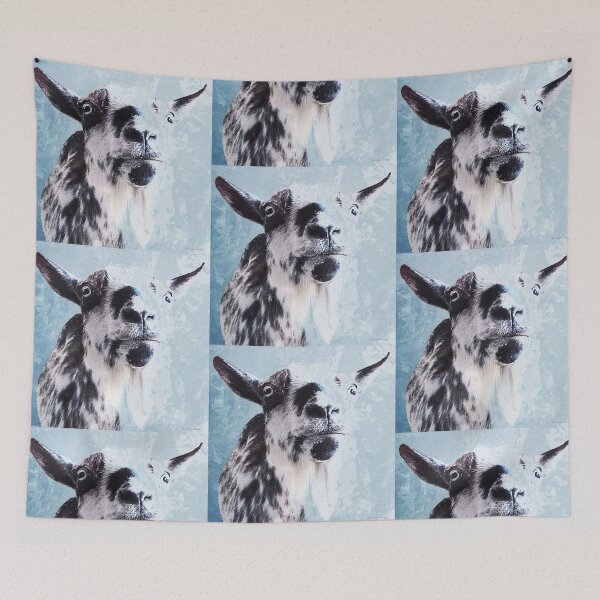 Item preview, Oh For Heavens Sake Goat Art designed and sold by Sharon Cummings Art.