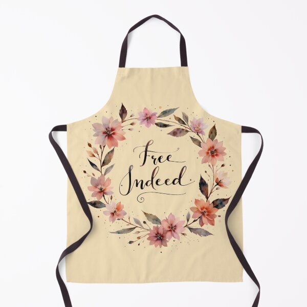 Item preview, Pretty Floral Free Indeed Bible Verse Christian designed and sold by Ceramic Scripture.